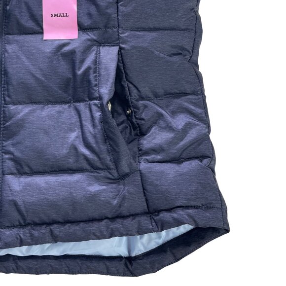 Free Country Womens Down Vest S Lightweight Warm Cozy Navy Blue With Tags - Picture 4 of 6
